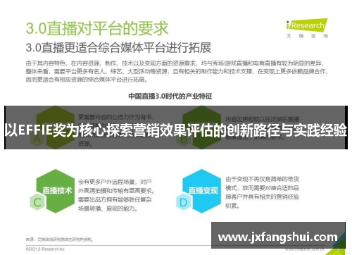 以EFFIE奖为核心探索营销效果评估的创新路径与实践经验
